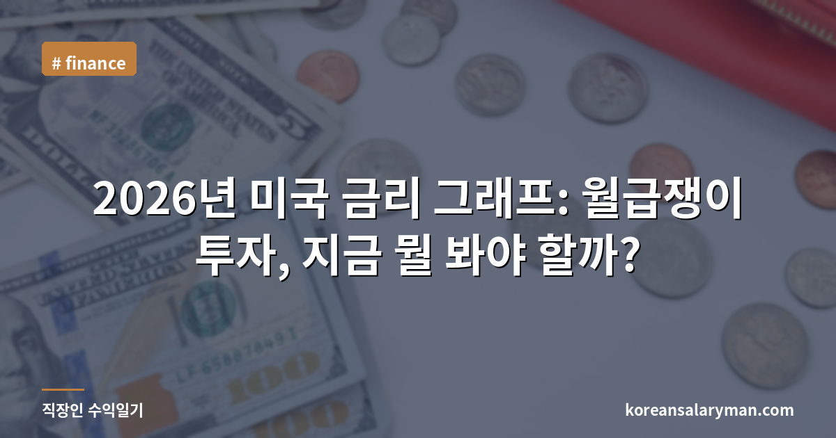 2026년 미국 금리 그래프: 월급쟁이 투자, 지금 뭘 봐야 할까?
