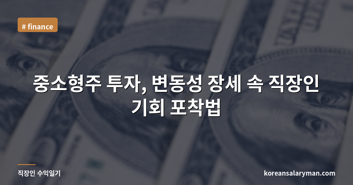 중소형주 투자, 변동성 장세 속 직장인 기회 포착법