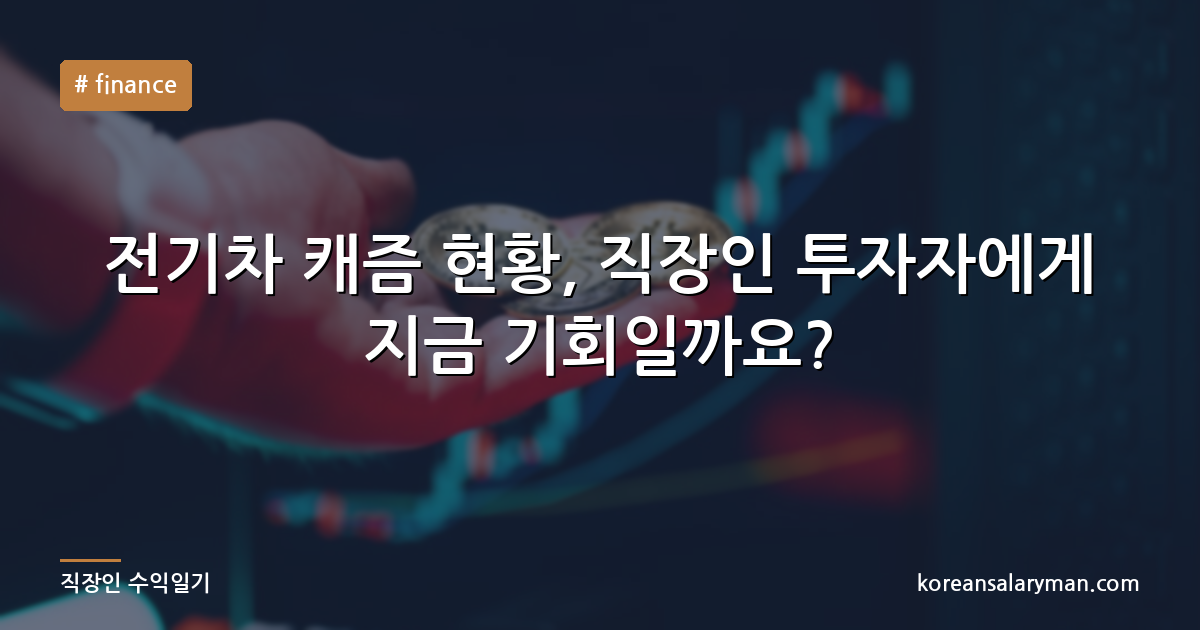 전기차 캐즘 현황, 직장인 투자자에게 지금 기회일까요?